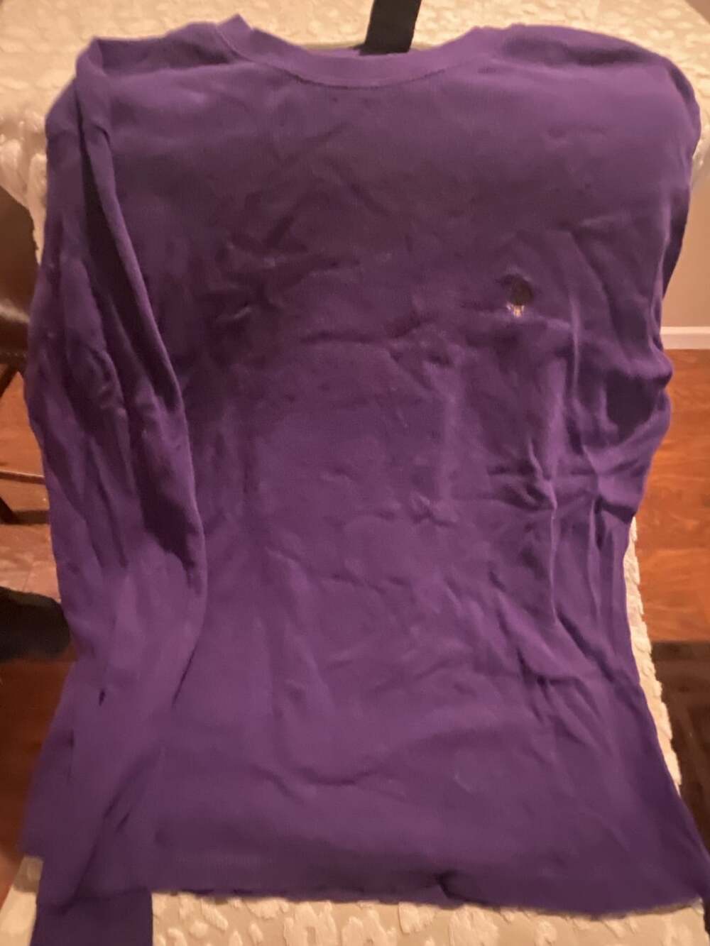 U.S. Polo Assn. Men's Purple Long Sleeve Thermal Waffle Knit Shirt XL